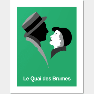 Le Quai des Brumes Minimal Movie Fan Art Jean Gabin Michèle Morgan 30s Posters and Art